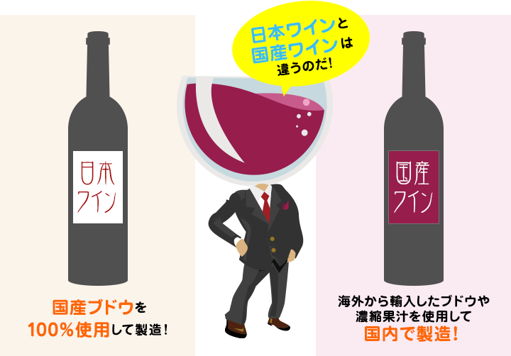 日本ワインと国産ワインの違い